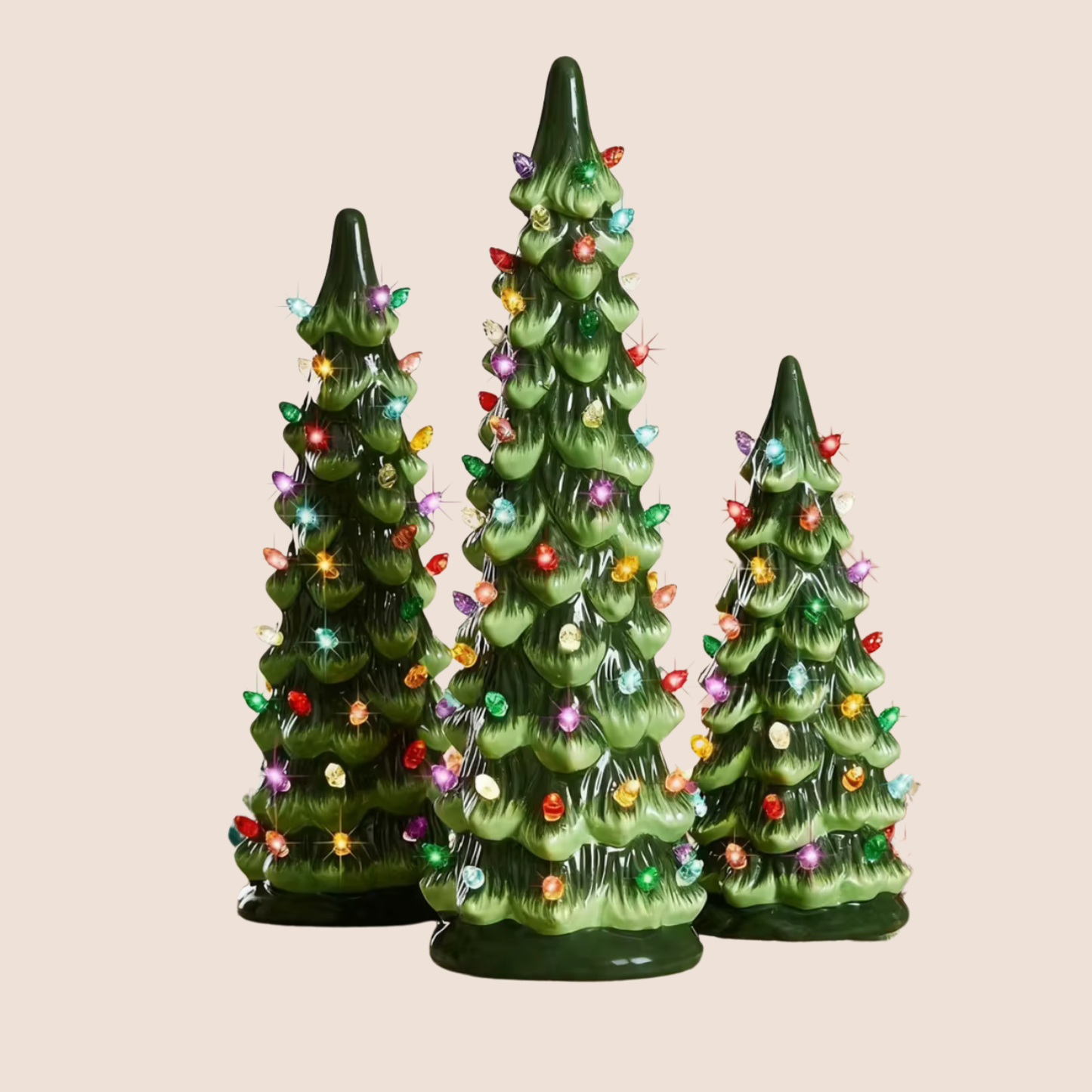 Retro Ceramic Christmas Trees – “Retro Tree, Timeless Cheer”