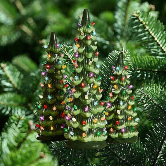 Retro Ceramic Christmas Trees – “Retro Tree, Timeless Cheer”